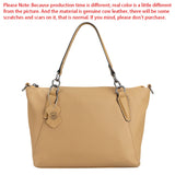 Royal Bagger Genuine Leather Tote Shoulder Bag, Fashionable Casual Crossbody Purse, Elegant Handbag for Women 1752